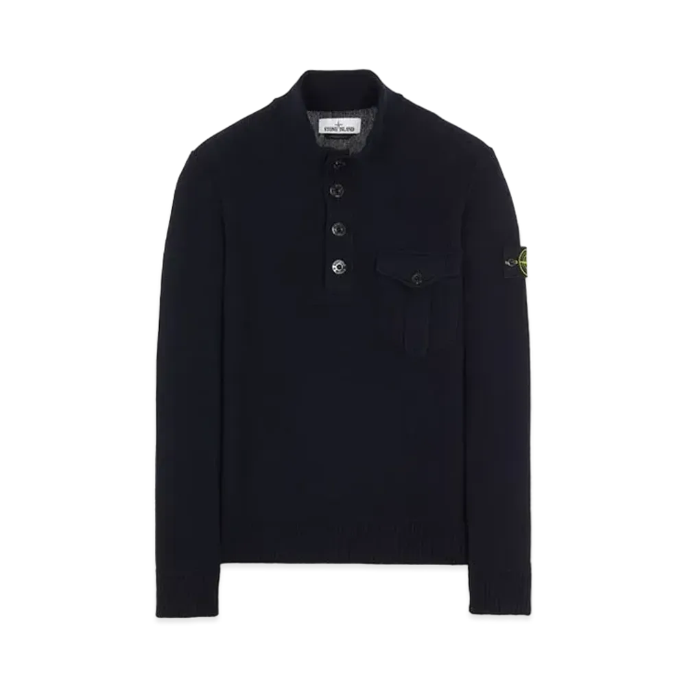 Stone Island 522B6 GEELONG WOOL "Blue"