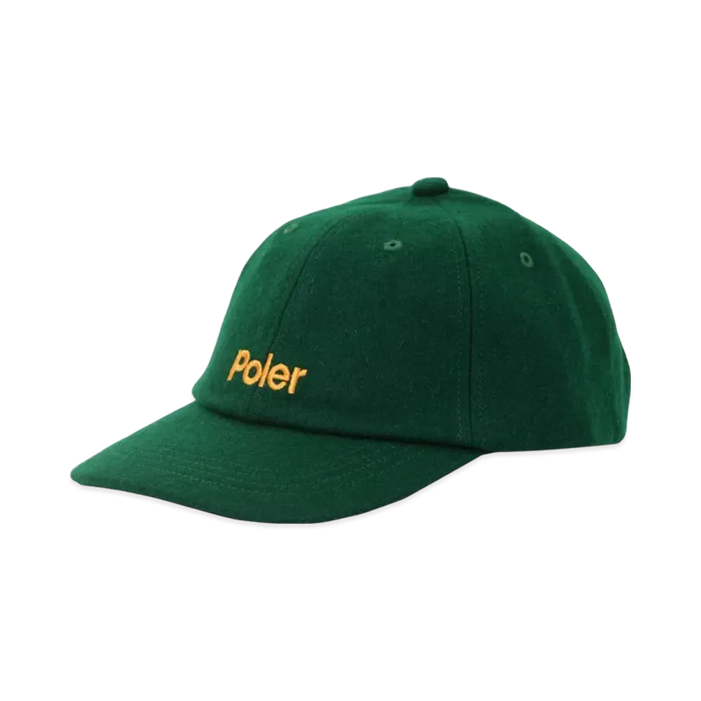 POLeR Cotton Wool Baseball Cap "Green"