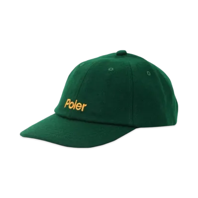 POLeR Cotton Wool Baseball Cap "Green"