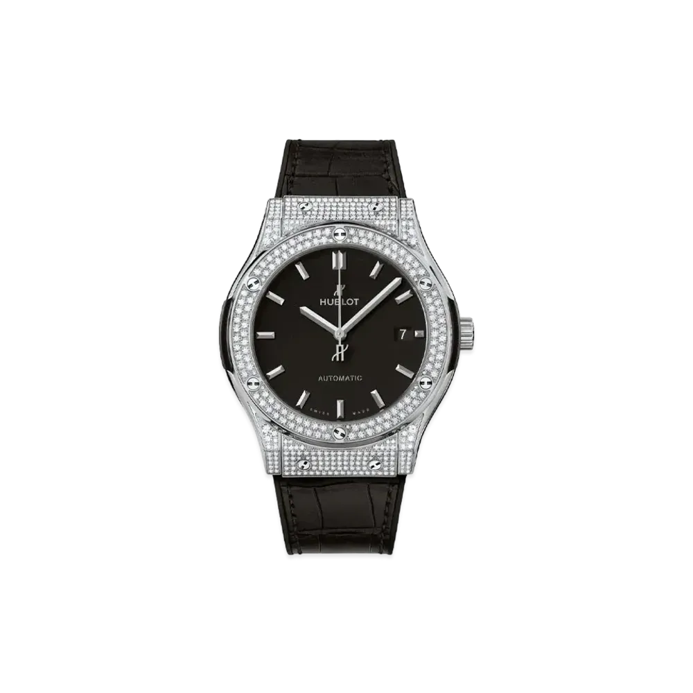 HUBLOT Classic Fusion Titanium Pave 42mm
