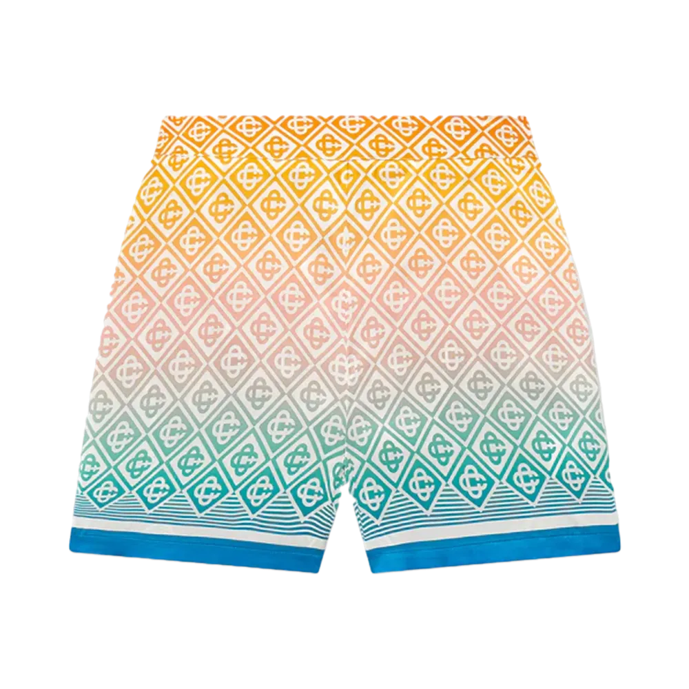 Casablanca Gradient Monogram Silk Tailored Shorts "Multi"