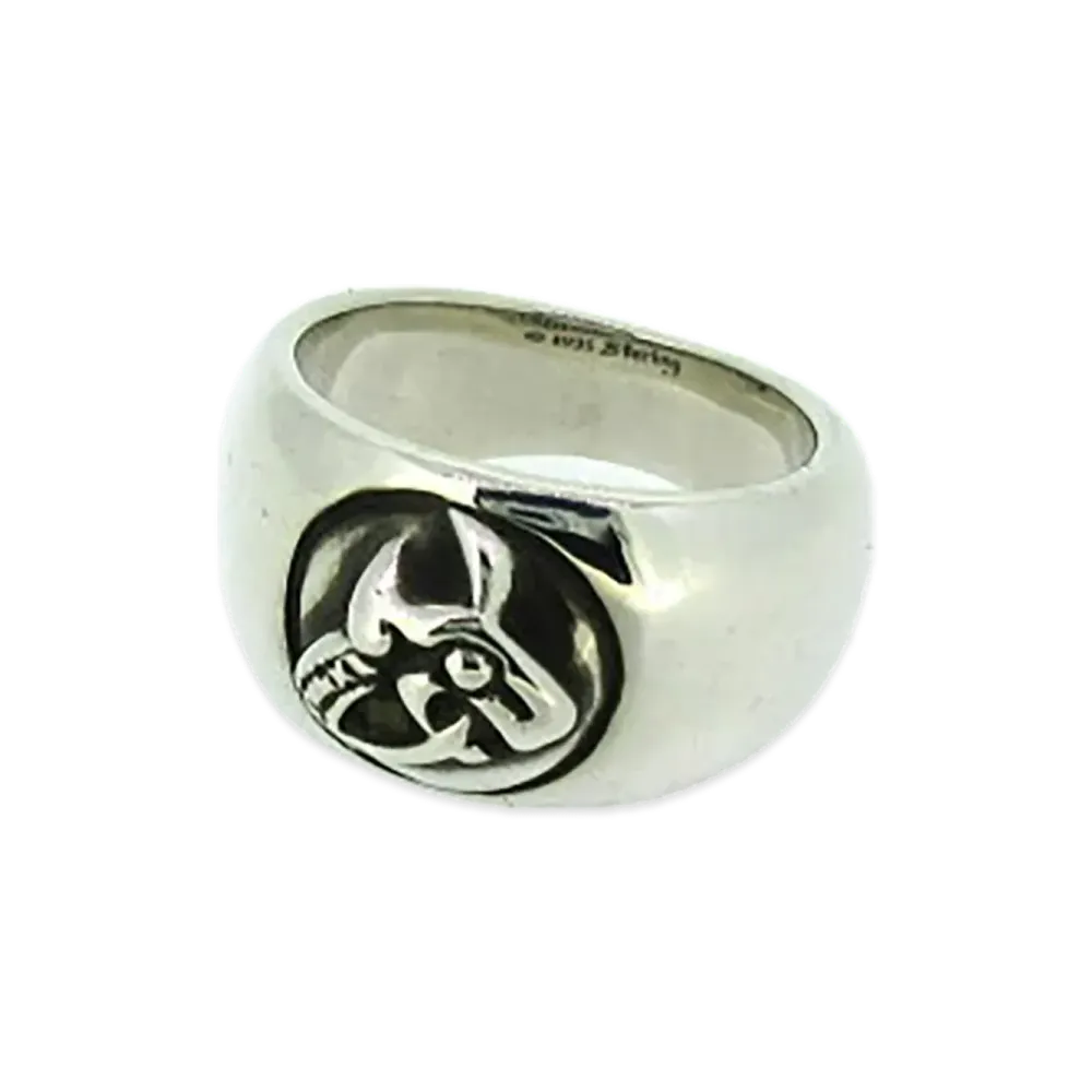 Chrome Hearts Dog In Band Ring "Silver"