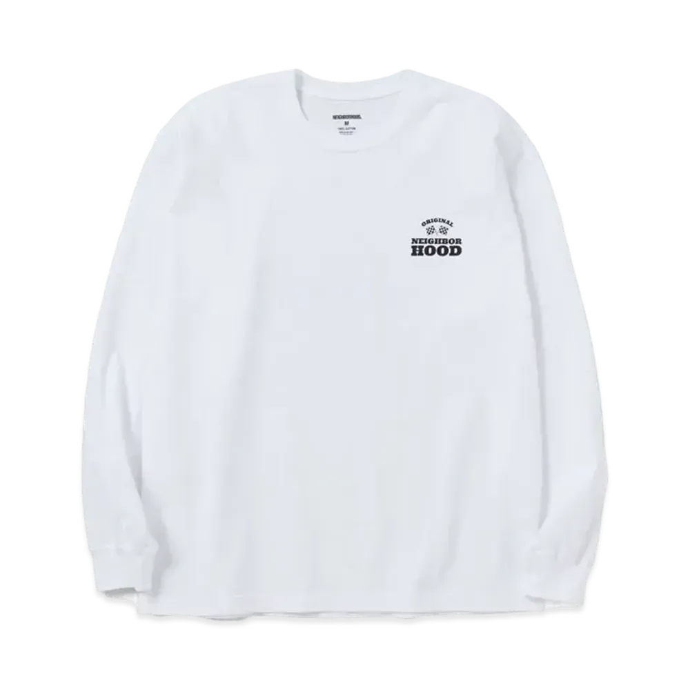 NEIGHBORHOOD NH Tee-2 LS . CO "White"