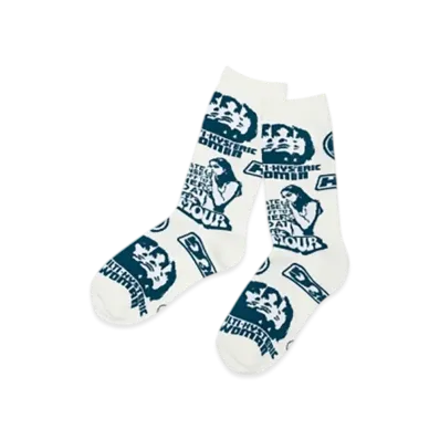 HYSTERIC GLAMOUR Super-Hys Pattern Socks Women "White"