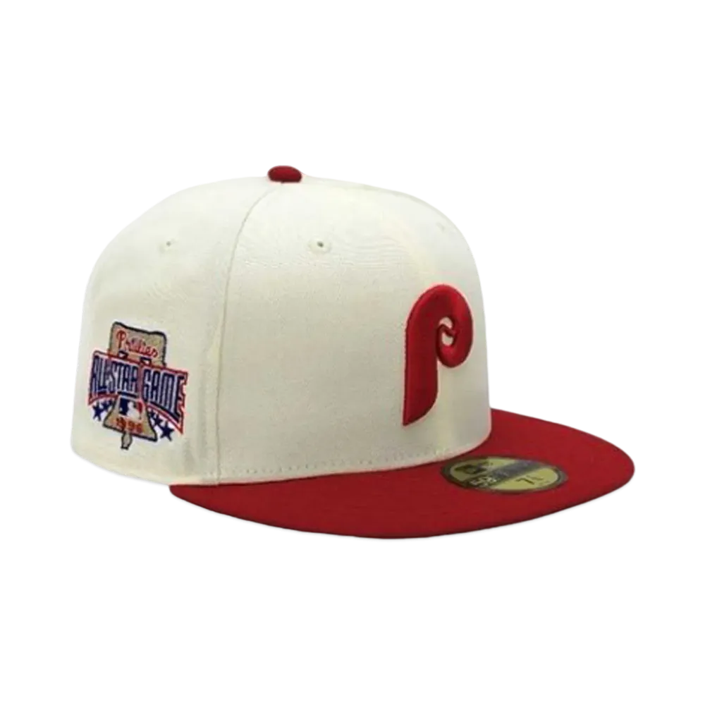 NEW ERA x THE CAP 59Fifty MLB SPACIAL FRAME Philadelphia Phillies "Chrome/Red"