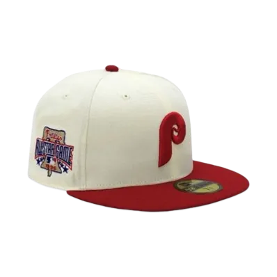 NEW ERA x THE CAP 59Fifty MLB SPACIAL FRAME Philadelphia Phillies "Chrome/Red"