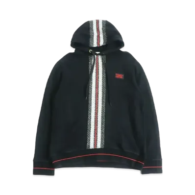 BURBERRY TB Monogram Line Design Pullover Hoodie "Black"
