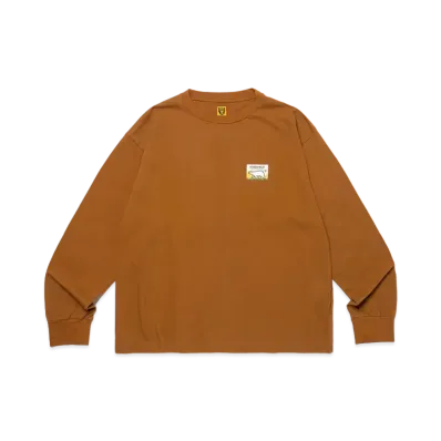 HUMAN MADE Wool Blended L/S T-Shirt "Brown"