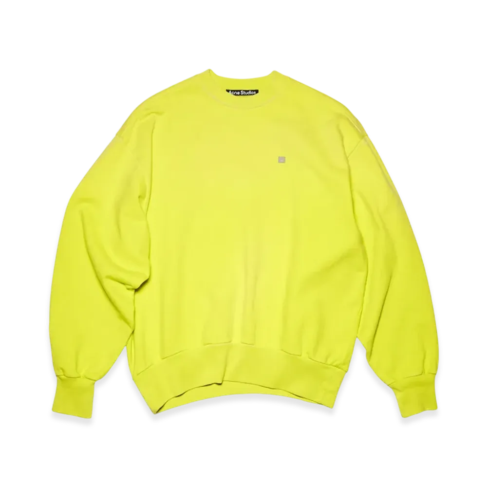 Acne Studios Fiah Crewneck Sweatshirt "Lemon Yellow"