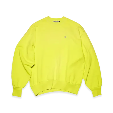 Acne Studios Fiah Crewneck Sweatshirt "Lemon Yellow"