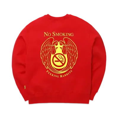 FR2 No Smoking Angel Sweatshirt "Red"
