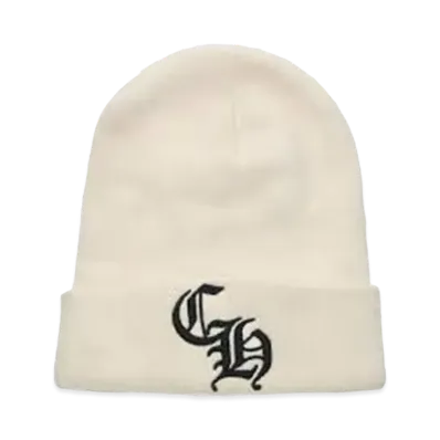 Chrome Hearts Wool Watch Cap Logo Beanie Knit Cap "White"