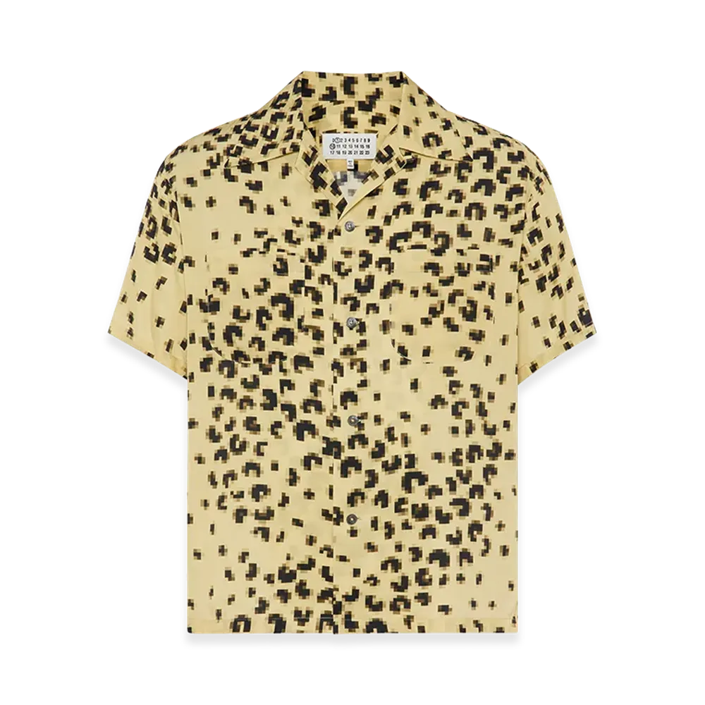 Maison Margiela Pixel Leopard Shirt "Mustard"