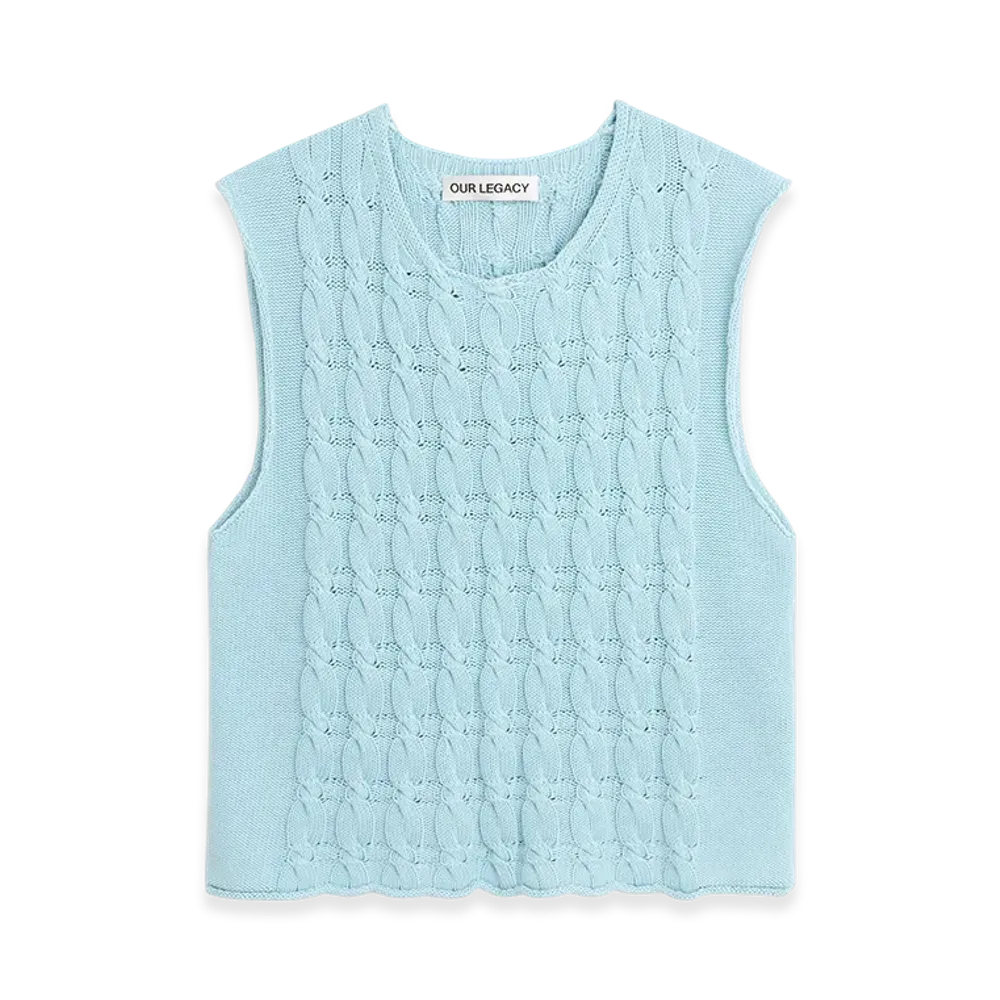 OUR LEGACY Pleaser Tank "Natural Dye Sky Dry Cotton"