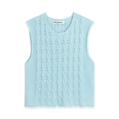 OUR LEGACY Pleaser Tank "Natural Dye Sky Dry Cotton"