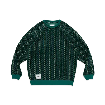 WTAPS BDY / LS / Cotton. Textile. Sign "Green"
