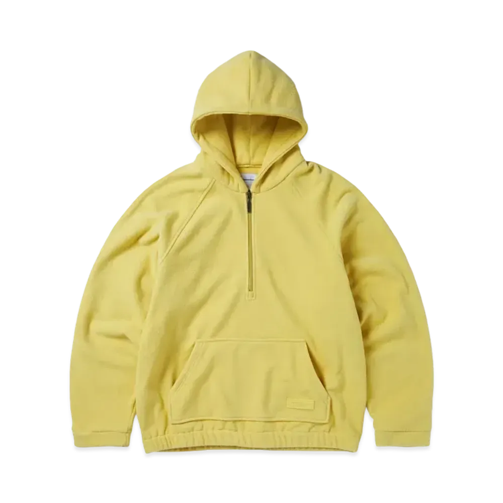 thisisneverthat Hooded Fleece Half Zip Pullover "Yellow"