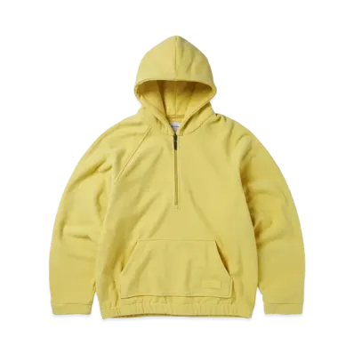 thisisneverthat Hooded Fleece Half Zip Pullover "Yellow"
