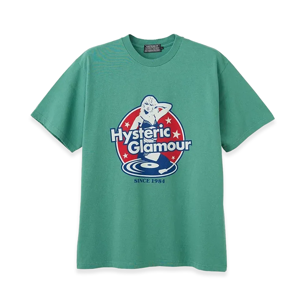HYSTERIC GLAMOUR Hysteric Records T-Shirt "Green"
