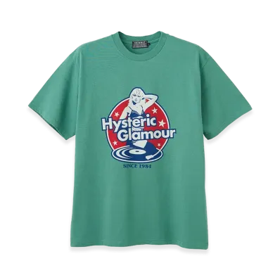 HYSTERIC GLAMOUR Hysteric Records T-Shirt "Green"