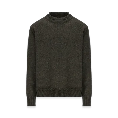 Maison Margiela Elbow Patch Sweater "Dark Green/Walnut"