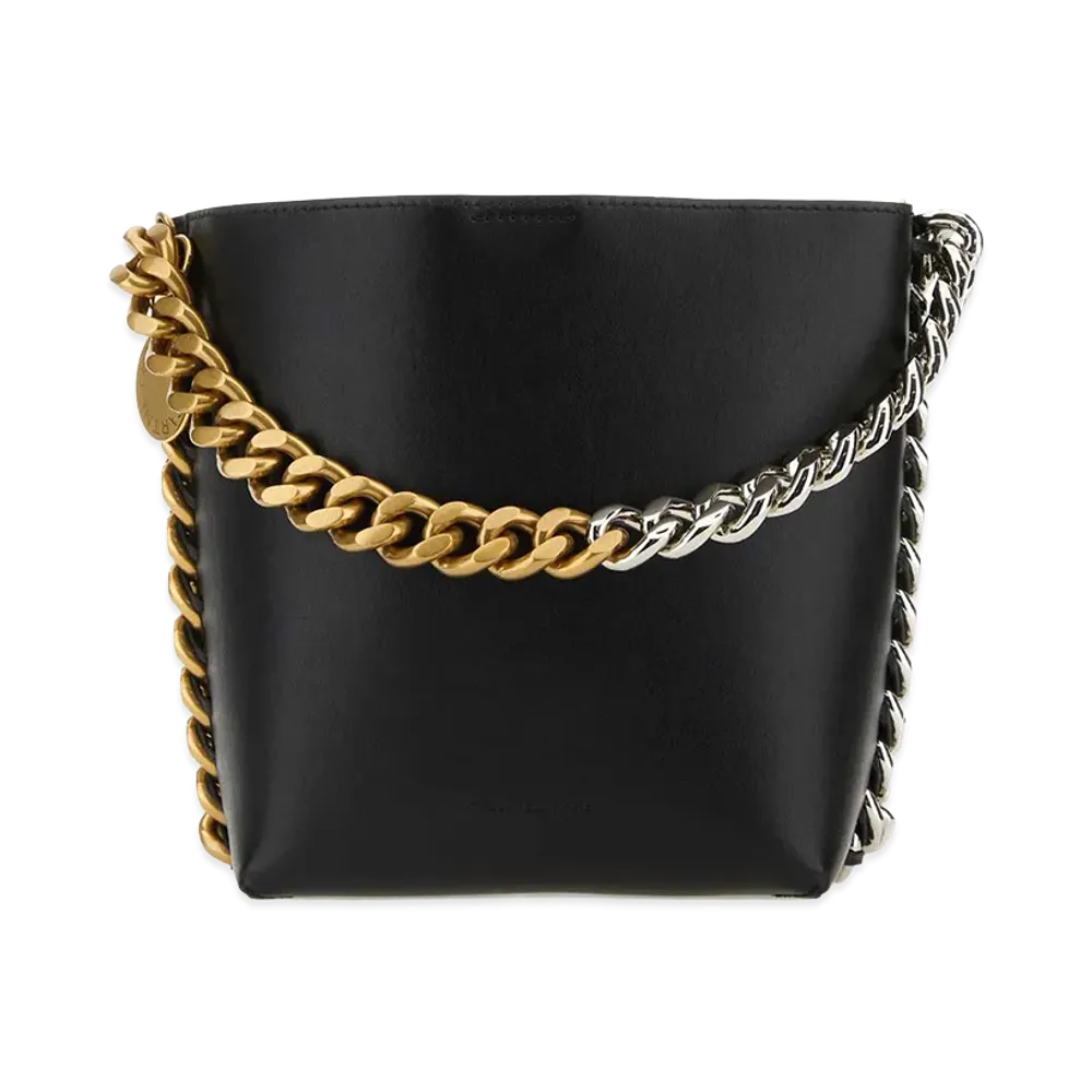 STELLA McCARTNEY Women's Alter Mat Frayme Bucket Bag "Black"