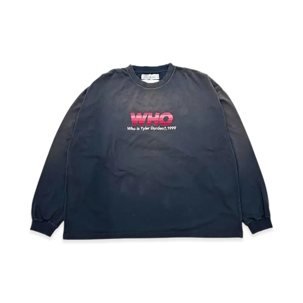 DAIRIKU "Who" Vintage Theme Tee "Vintage Navy"