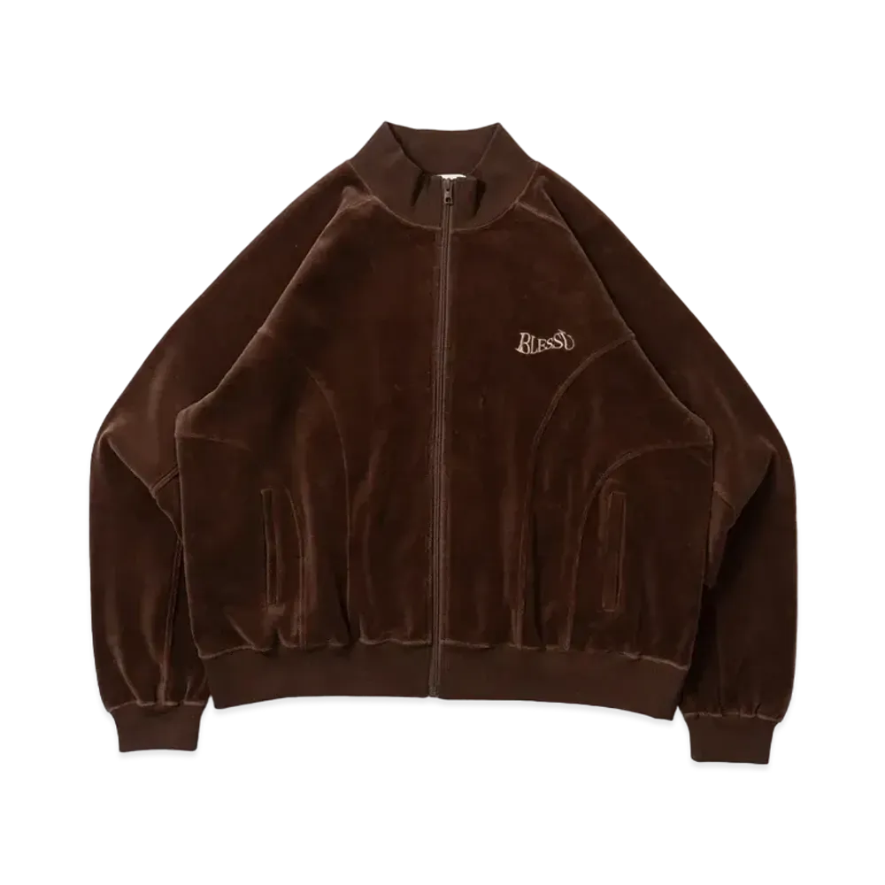 BLESS U Velours Track Jacket "Brown"