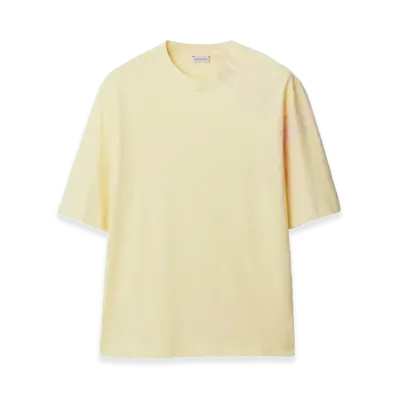 Burberry Check Sleeve Cotton T-Shirt "Sherbet"