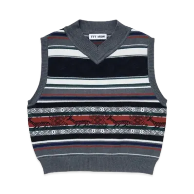 TTT MSW Nordic Knit Vest "Gray"