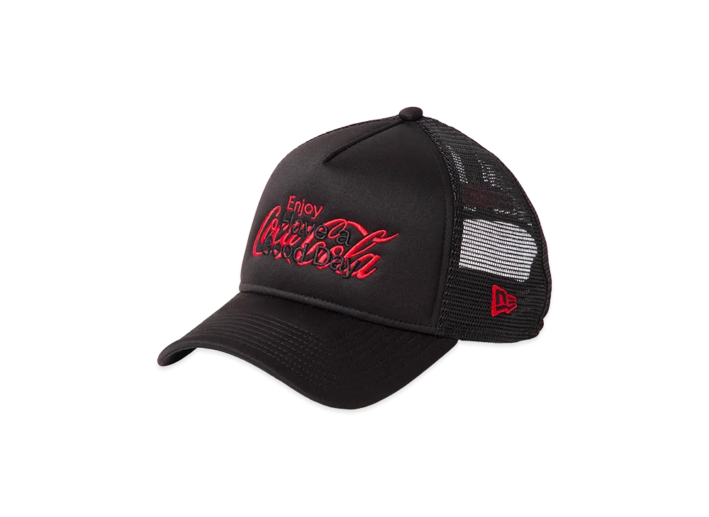 NEW ERA x Coca-Cola x Kosuke Kawamura 9Forty A-Frame Trucker "Black"