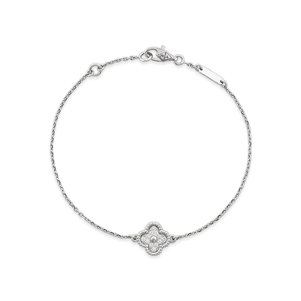 Van Cleef & Arpels Sweet Alhambra bracelet 1 motif "18K White gold/Diamond"