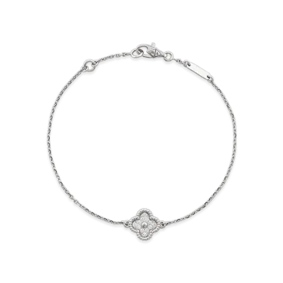 Van Cleef & Arpels Sweet Alhambra bracelet 1 motif "18K White gold/Diamond"