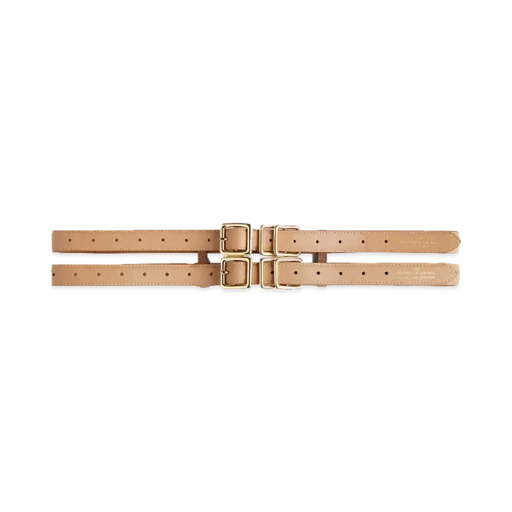 rokh x H&M Leather Double Waist Belt "Beige"