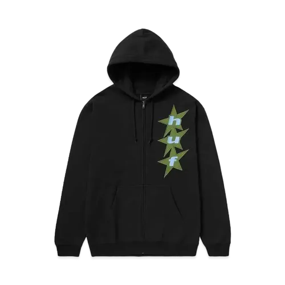 HUF Spring 24 All Star Full Zip Hoodie "Black"