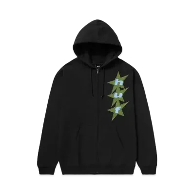 HUF Spring 24 All Star Full Zip Hoodie "Black"