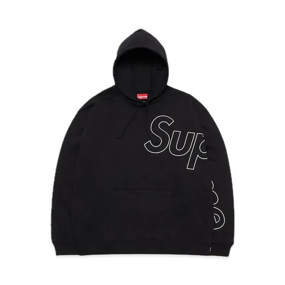 Supreme Reflective Hooded Sweatshirt "Black"