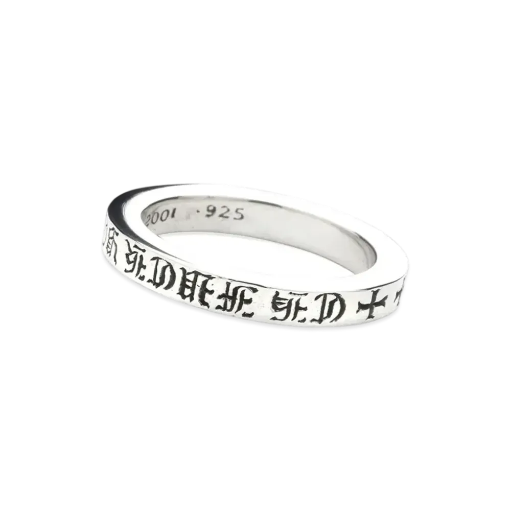 Chrome Hearts Spacer Ring 3mm CH Fuck You "Silver"