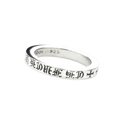 Chrome Hearts Spacer Ring 3mm CH Fuck You "Silver"