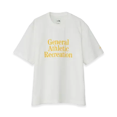 The North Face General Athletic Recreation Typographic White Short Sleeve Tee Unisex "White/Yellow"