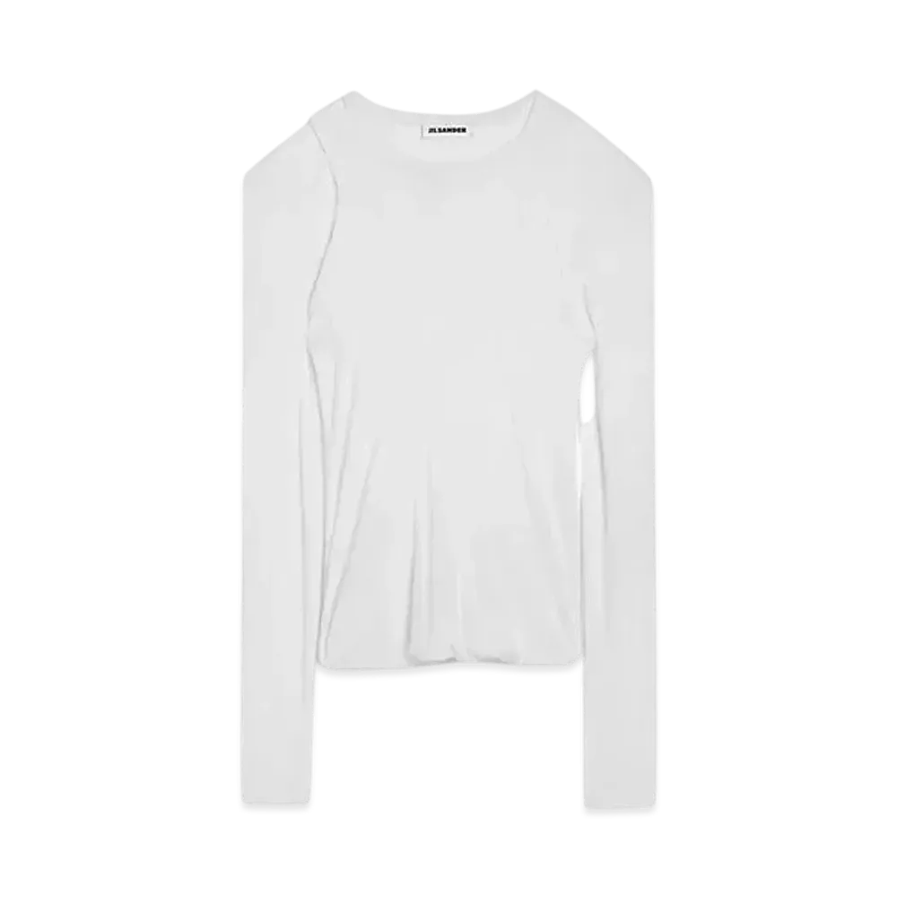 Jil Sander Women's Crew-Neck T-Shirt "Optic White"