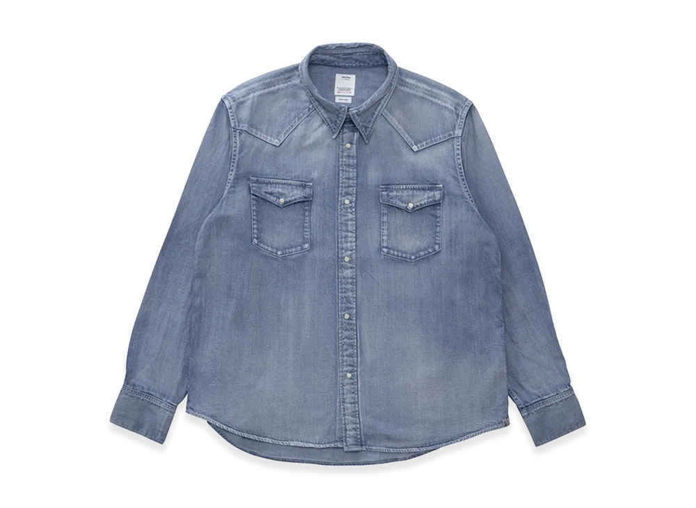 visvim Social Sculpture Shirt DMGD "LT.Indigo"