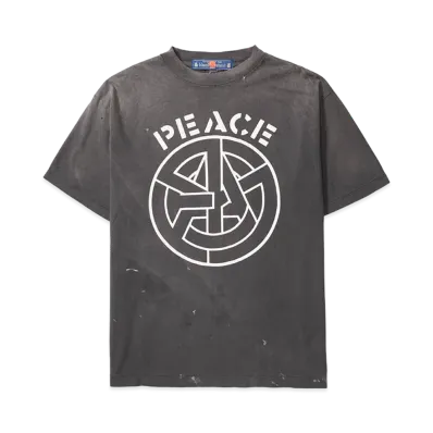SAINT Mxxxxxx x blackmeans Bkm SS T-Shirt/Peace "Black"