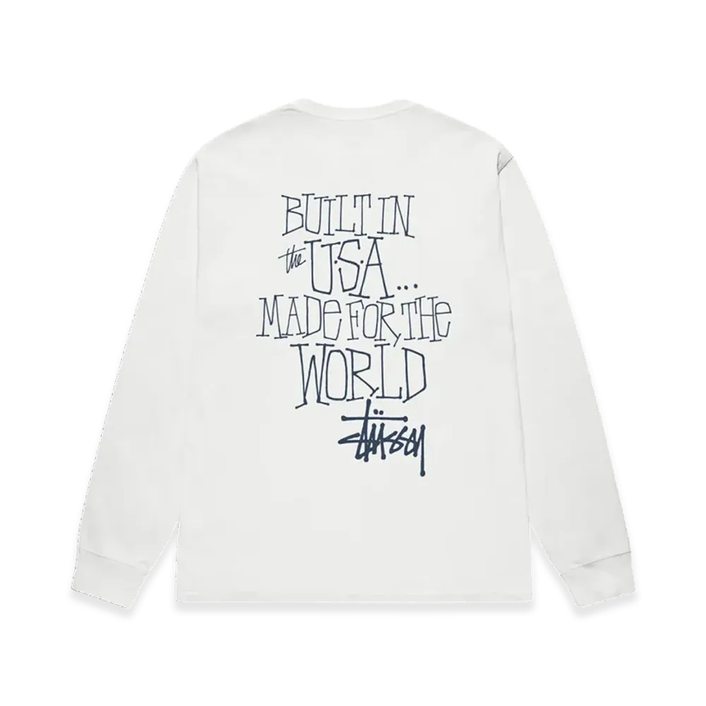Stussy Built In USA Pigment Dyed LS Tee "Natural"