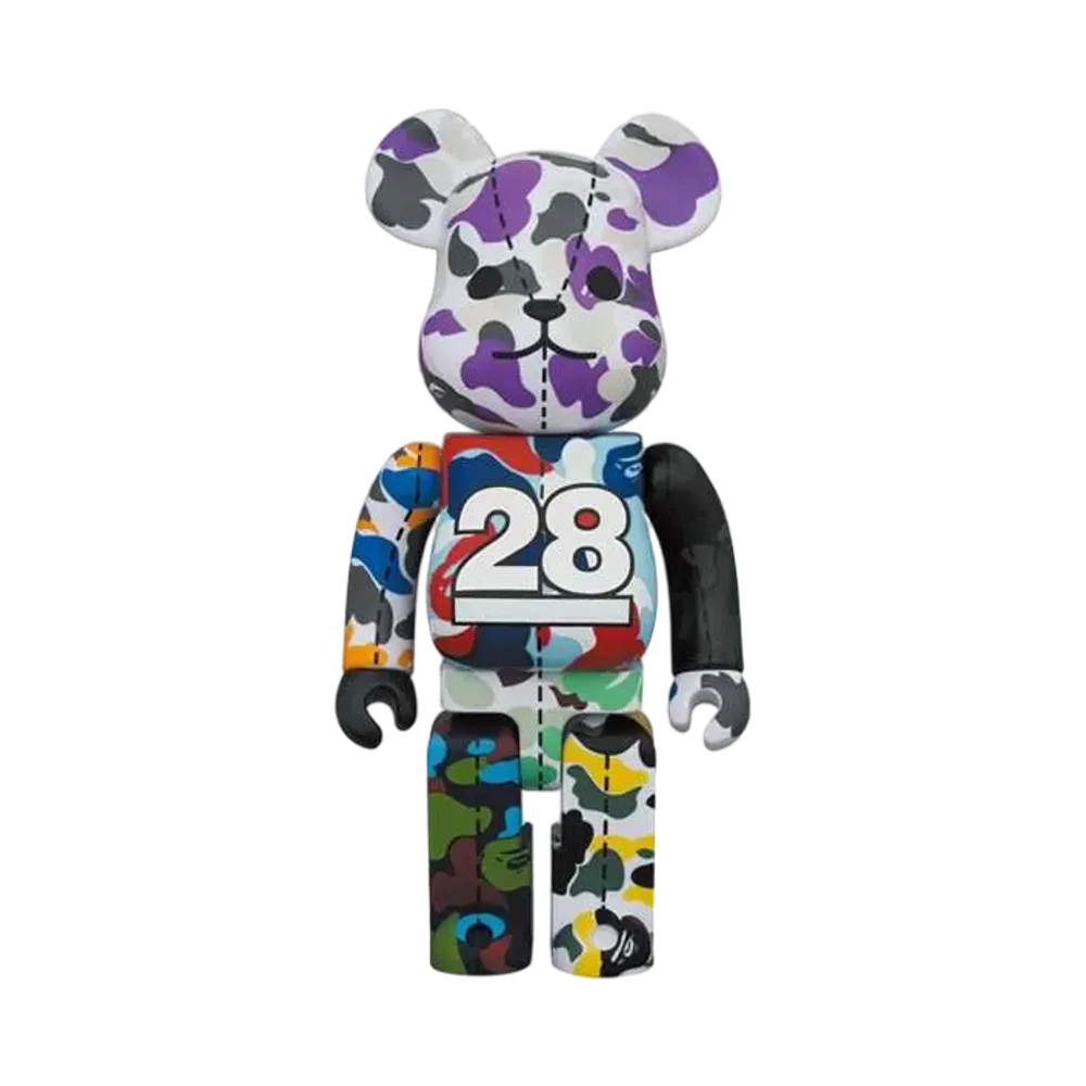 Bearbrick BAPE® CAMO 28TH ANNIVERSARY MULTI 400% #1
