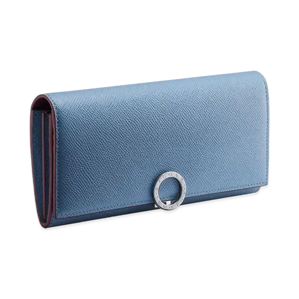 BVLGARI Clip Large Wallet "Blue"