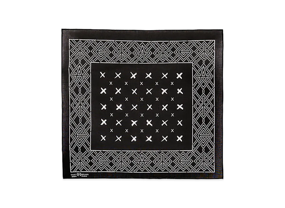 SAINT Mxxxxxx x blackmeans Bkm Bandana/CroSS "Black"