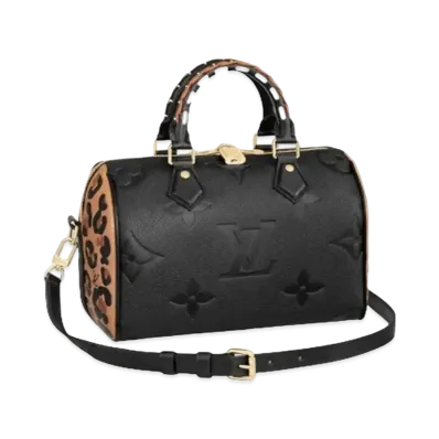 Louis Vuitton Speedy Bandoulière 25 Monogram Empreinte Leather "Noir"