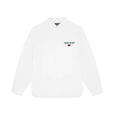 DENIM TEARS 1619 Pan African Flag Oxford "White"