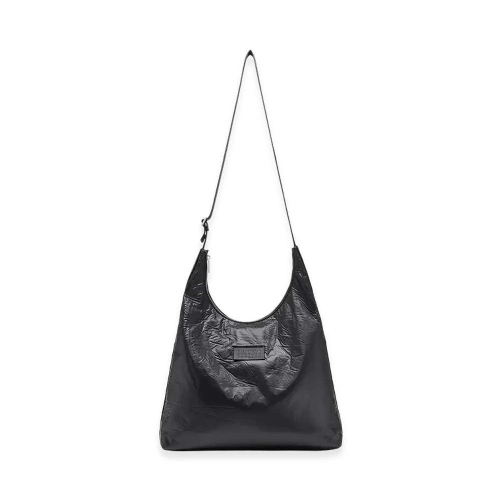 MM6 Maison Margiela Crunched Nylon Shoulder Bag "Black"